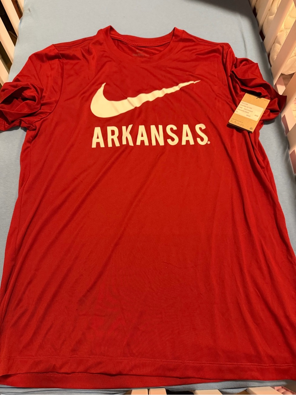 Nike Legend Tee crimson Univ of Arkansas Razorback short sleeve size Large NWT